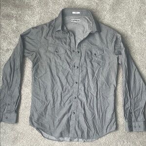 Express Fitted Button Down 100% Cotton Shirt